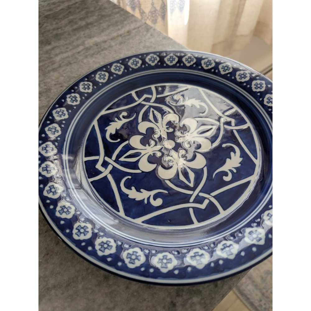 Home Catalina Blue Medallion Dinner‎ Plate